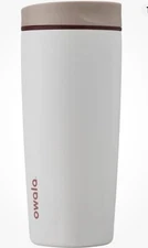 Owala Smoothsip Slider Insulated Stainless Steel Coffee Tumbler, Reusable Iced 