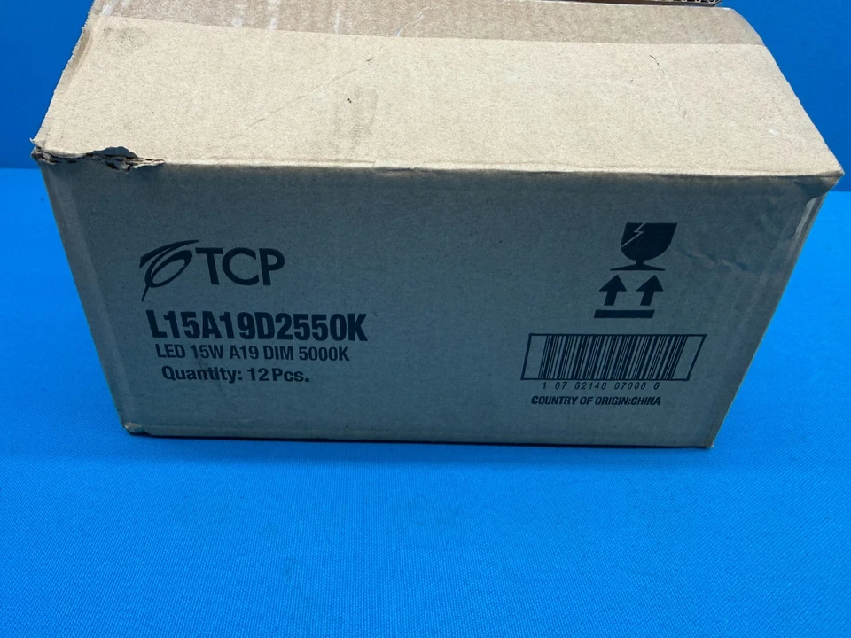 Case of 10 - TCP L15A19D2550K LED 15W A19 5000K Dimmable Light Bulb - Image 2 of 4