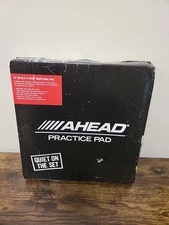 Ahead S-Hoop Carbon Fiber Marching Practice Pad w/ Snare Sound - 14"Black  Bw1