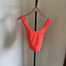 Sujetador deportivo Saucony Fortify naranja rendimiento al aire libre atletismo para mujer L nuevo con etiquetas