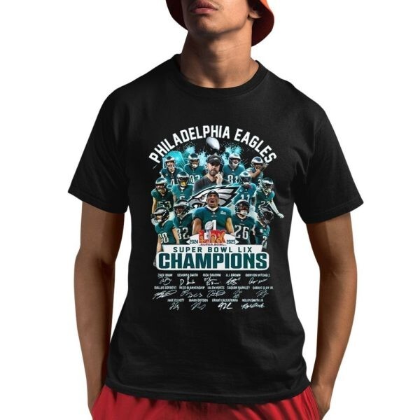 Eag--les 2024-2025 LIX Super Bowl LIX Champions Shirt | eBay