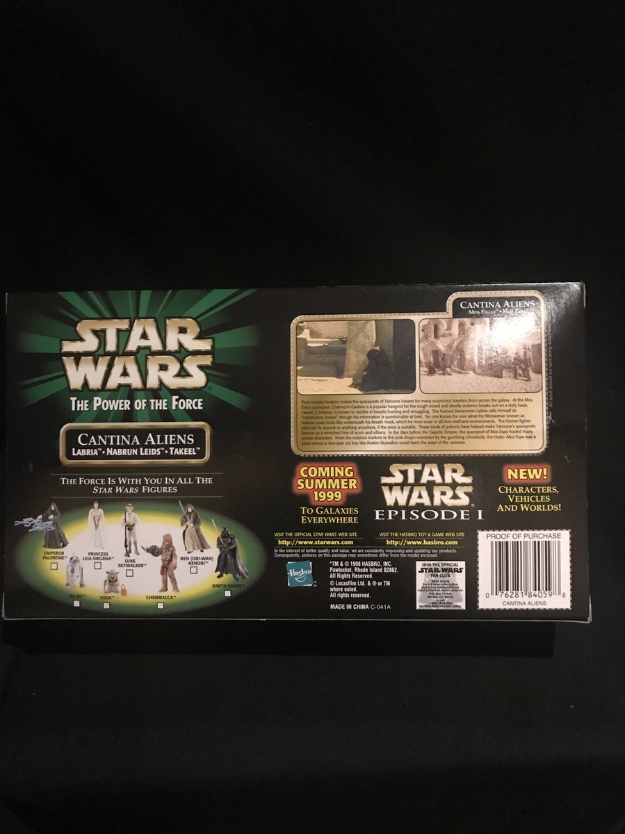 Vintage 1998 Star Wars Power of the Force Cantina Aliens Action