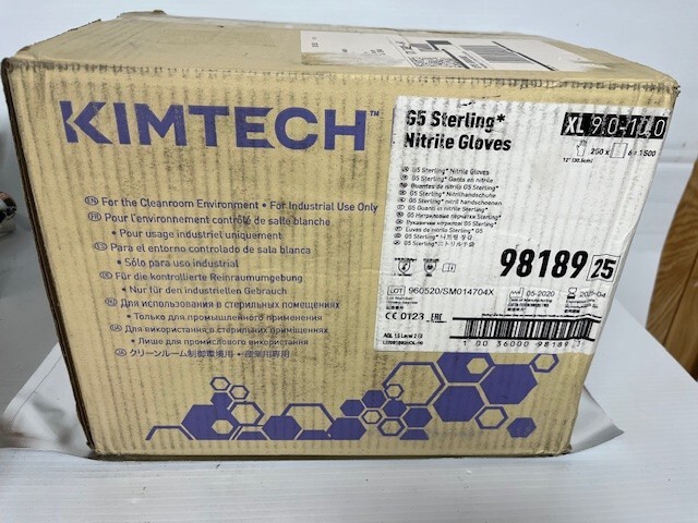 KIMTECH G5 STERLING NITRILE GLOVES, XL, 98189, 1500