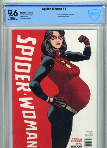 Spider-Woman #1 (2016) | 9.6 NM+ | Pregnant Spider-Woman | New Series | KEY