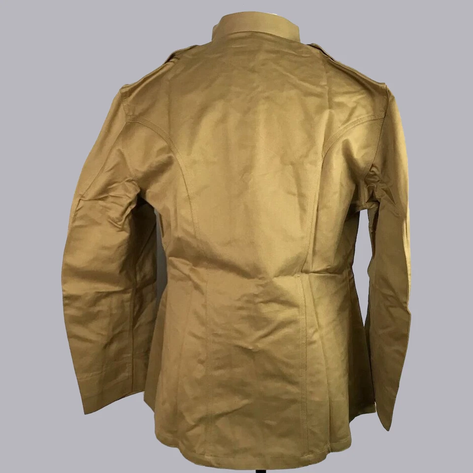 WW2 Officer 1912 Jacket US Army Military Jacket Men Summer Khaki Cotton Tunic - Image 3 of 4