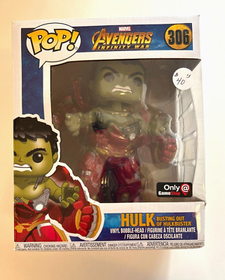 Funko Pop! 306 Marvel Avengers Infinity War Hulk Vinyl Figure Game