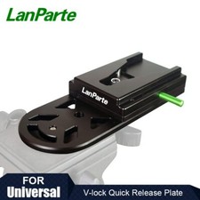Lanparte Rotatable V Mount Lock Quick Release Plate fr ENG Camera Monopod Tripod
