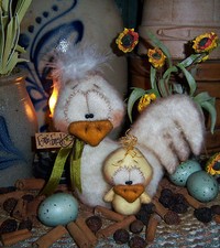 Primitive Patti s Ratties Chicken Hen Rooster Doll Ornie Paper Pattern 645