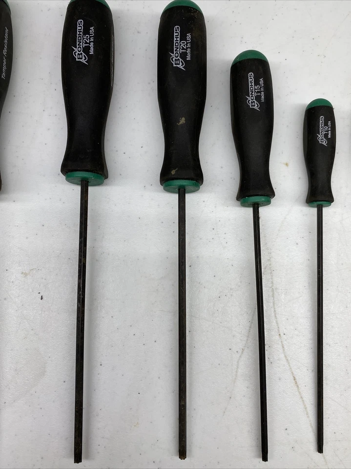 Juego de 8 destornilladores Bondhus Torx T9, T10, T15, T20, T25, T27, T30, T40 b-x Foto 3 de 4