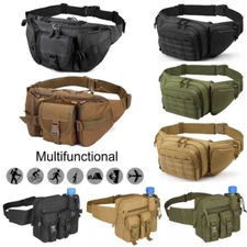 Tactical Fanny Pack Bumbag Waist Bag Military Hip Belt Outdoor Hiking Fishing