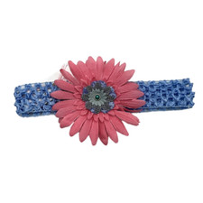 Sydilicious Designs Pink and Blue Flower Headband