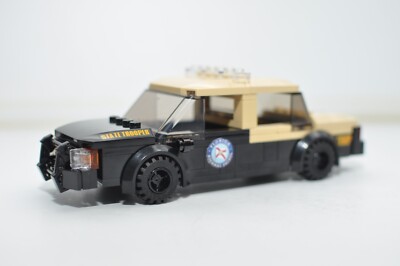 Custom FHP Florida Highway Patrol Model Built Compatible with Real LEGO  Bricks