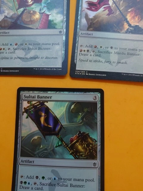 Banner x5  MTG Card.  KTK FOILS  only  Sultai, Mardu, Jeskai & Temur x2 Artifact - Image 3 of 4