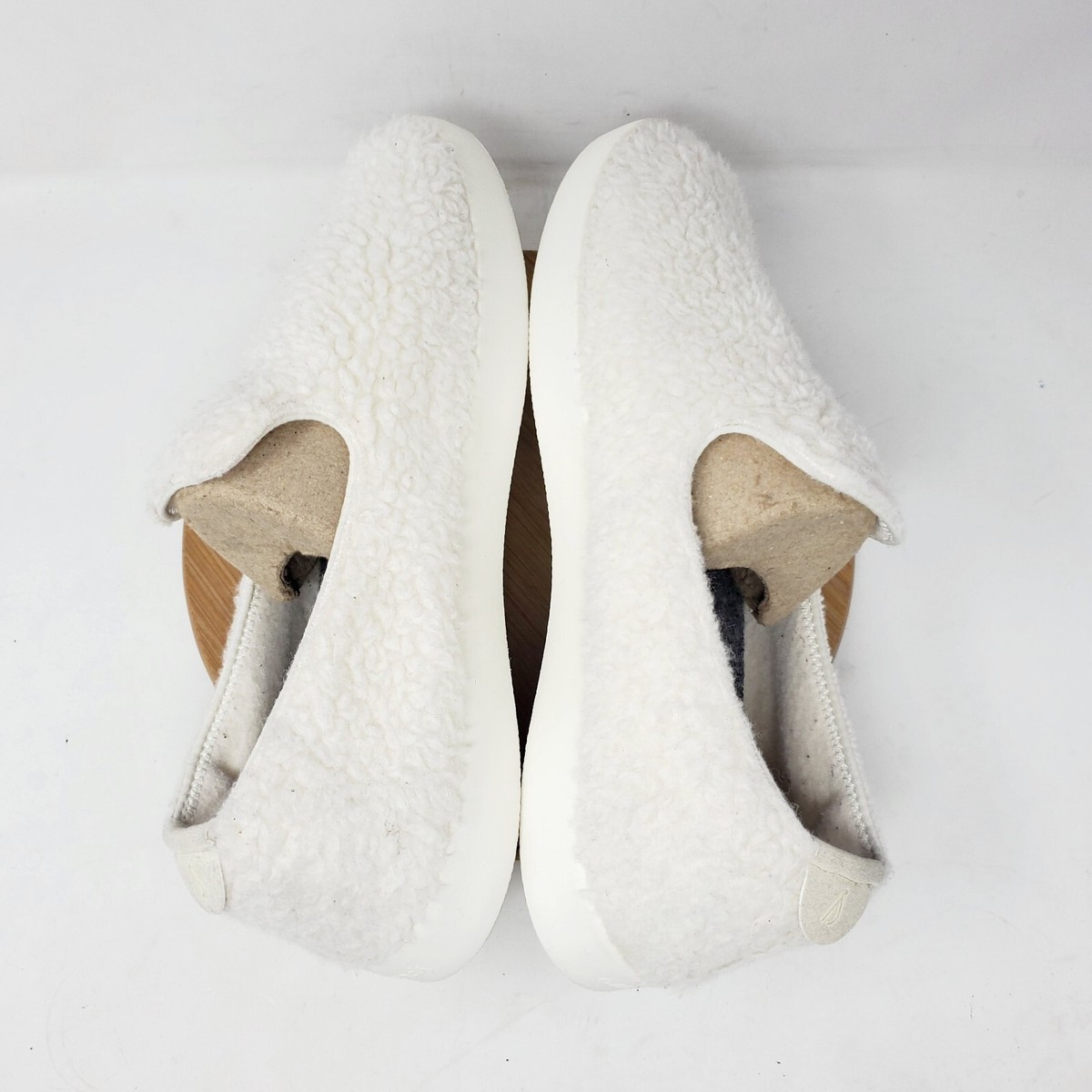 Allbirds Wool Lounger Fluff Mens 10 White Slip On Sneakers Comfort