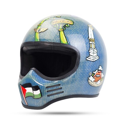 NEW SALE! VINTAGE CUSTOM HELMET MT ZERO RAW CAFERACER CHOPPER BOBBER MOTORCYCLE