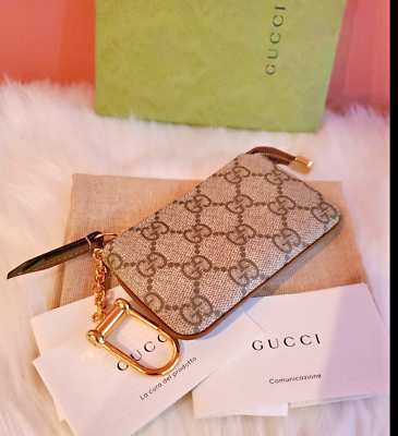 Gucci Ophidia Key Case / Coin Case GG Supreme Brand New With Box