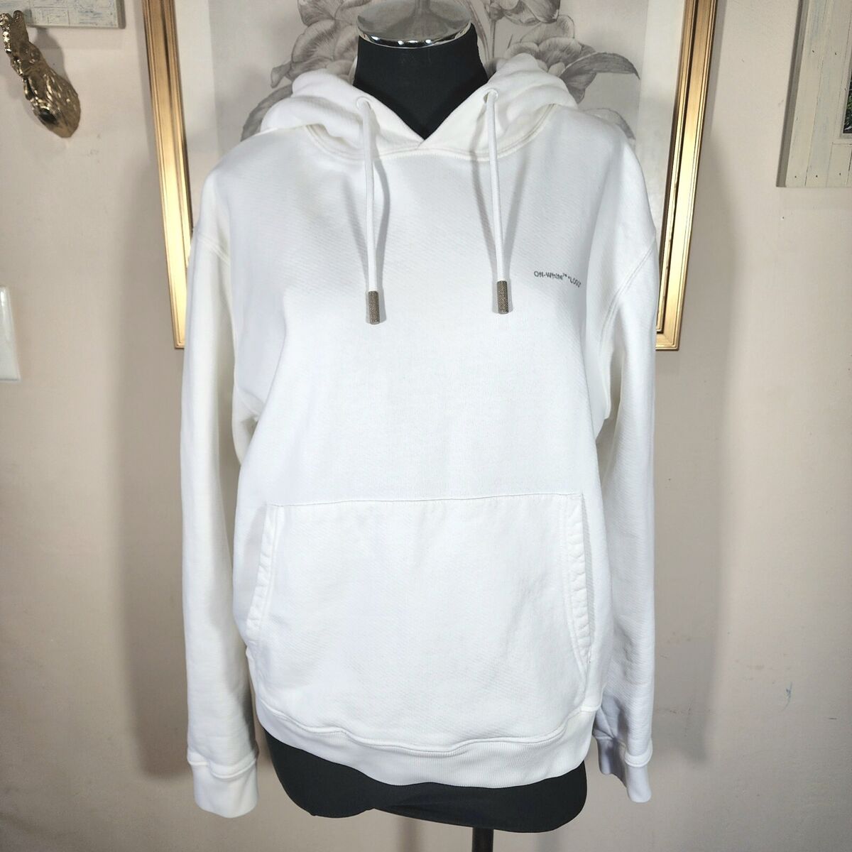 Off-White Main Label 2013 White Pullover Hoodie Unisex XL Off-White Main Label 2013 White Pullover Hoodie Unisex XL