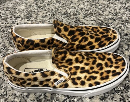 Vans Slip On Leopard Print Size 7 Womens - Picture 1 of 7