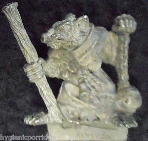 Skaven Clan Rat Verminlord Eroe Ratmen Warhammer Fantasy Aos Metallo