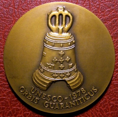 UNESCO 1978 ORBIS GUARANTEE 記念メダル 天使×鐘 UNESCO 1978 ORBIS GUARANTICUS angel holding a glob medal | eBay
