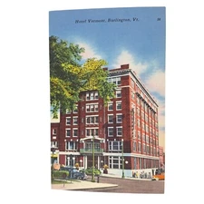Postcard Hotel Vermont Burlington Vermont Linen Unposted