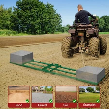 8ft Drag Harrow Grader Lawn Leveling for ATV UTV & Tractor W/Adjustable Chain