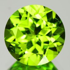 8mm Natural Peridot Round Loose AAA Gem Pakistan Untreated Unheated