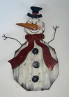 Snowman Garden Decor, Christmas Garden Stakes (missing metal stake). Great Item!