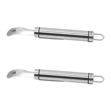 2Pcs Stainless Steel Orange Peeler Citrus Peeler Tool Easy And Quick Peeling ...