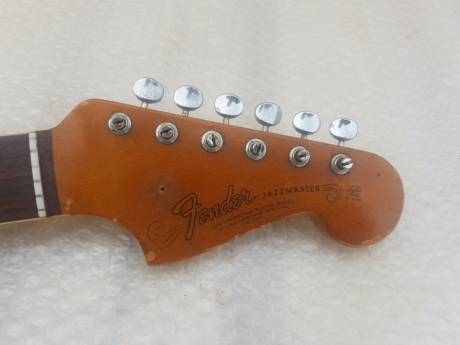 1965 FENDER JAZZMASTER NECK USA - BOUND NECK & DOTS