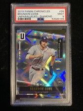 2019 Panini Chronicles Brandon Lowe Unparalleled Diamond SSP /99 RC PSA 9 Pop 1