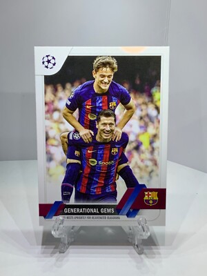2022-23 Topps UEFA Club Competitions Soccer #54 Generational Gems FC Barcelona