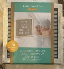 Kate And Milo Letterboard Set For Baby Announcements