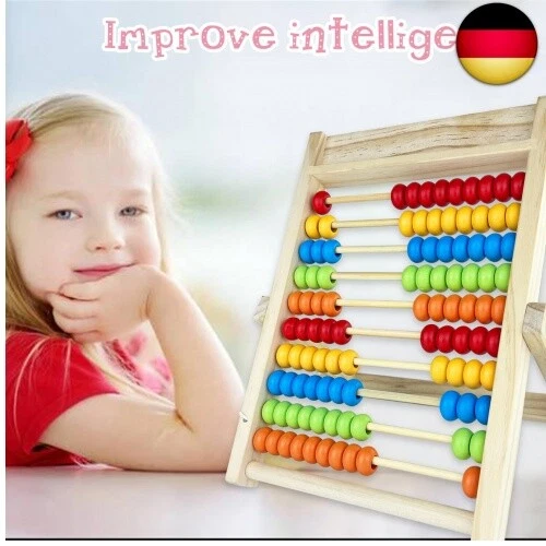 Nutabevr Rechenschieber Rechenrahmen, Kinder Grundschule Abakus zum Zählen und - Bild 2 von 7