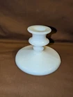 Vintage White Milk Glass Candlestick Holder, Lkely Used For Taper Candles.