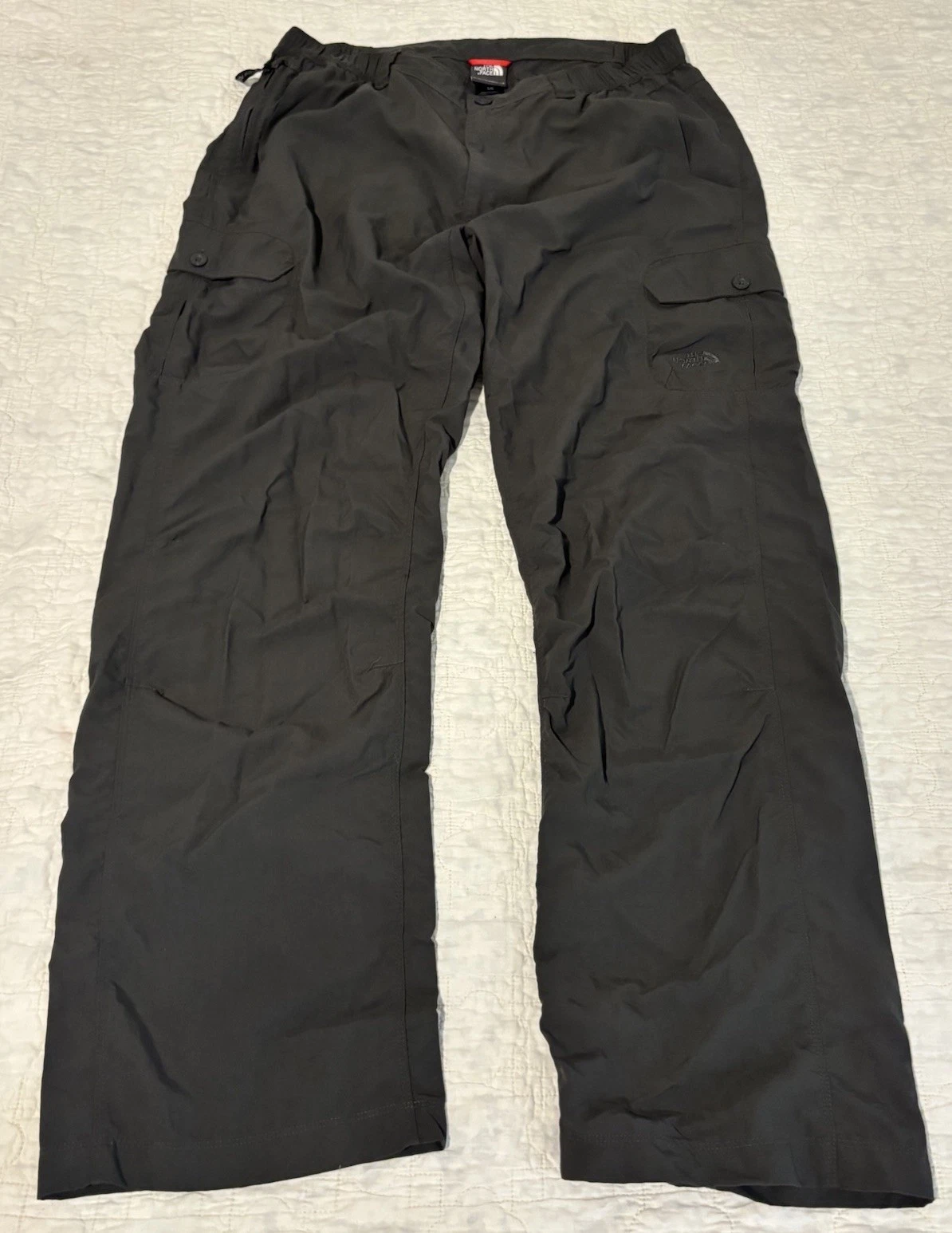 The North Face Hiking Pants Mens Large Grey Nylon Lightweight Outdoor