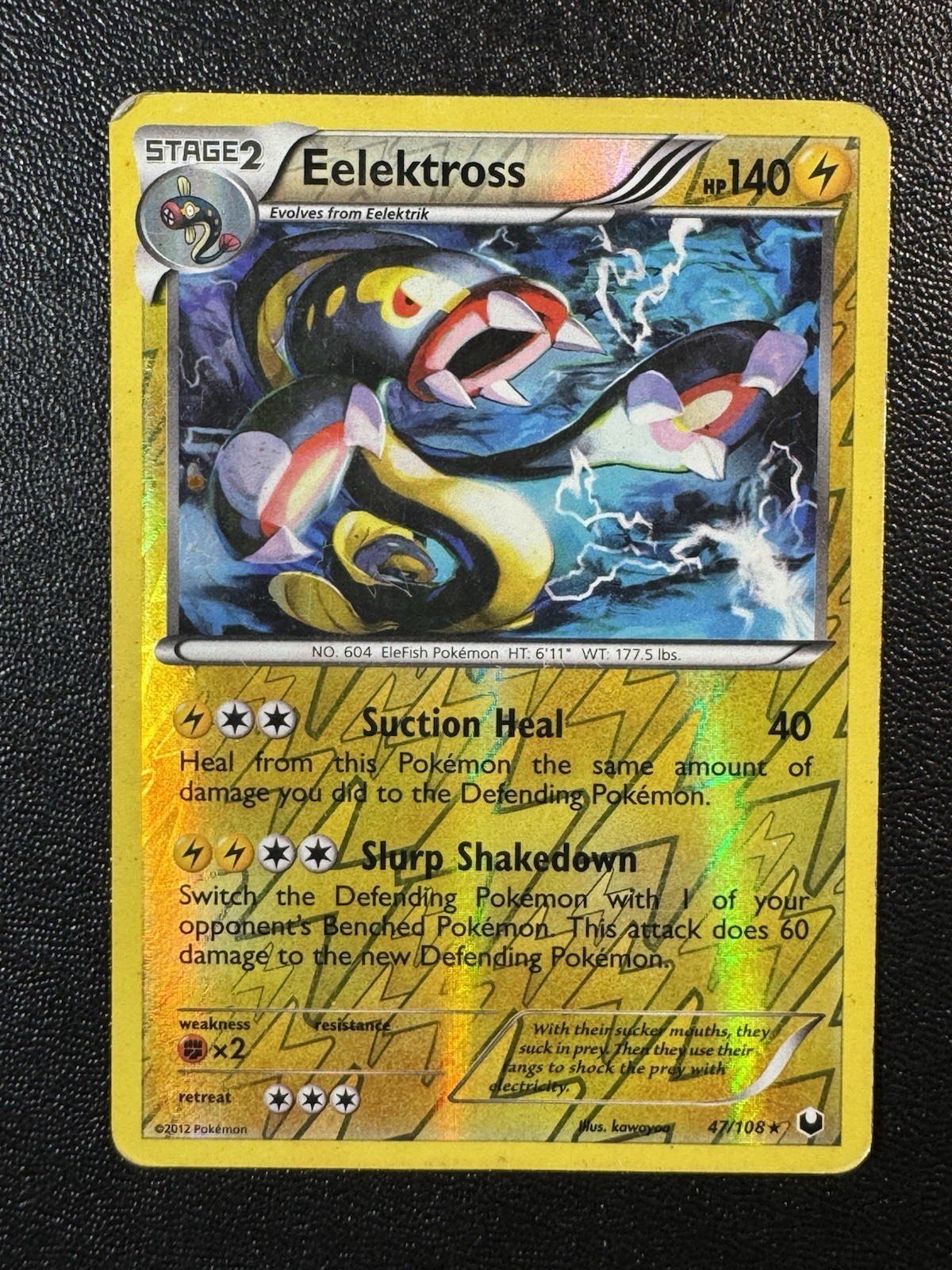 Eelektross Holo Rare Dark Explorers 47/108 LP