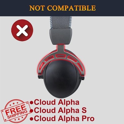 SOULWIT Earpads Black Gold HyperX Cloud 2/3/1/Alpha/Flight Headset