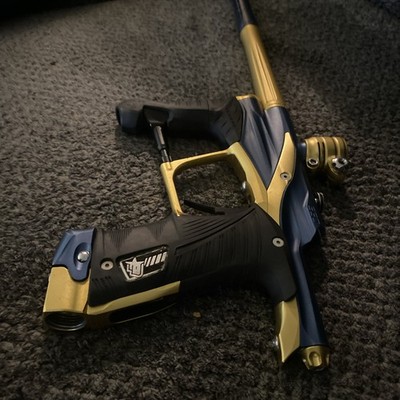 Planet Eclipse LV1 Paintball Gun Navy Blue/gold With Case