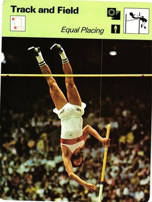 GUNTHER LOHRE Pole Vault & High Jump Equal Placing 1978 SPORTSCASTER CARD #40-08