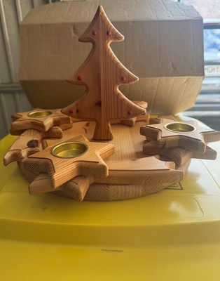 X-Mas / Weihnachten: Adventskalender aus Holz - 40 cm Durchmesser