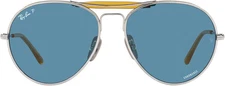 Ray-Ban Unisex Rb8063 Titanium Aviator Sunglasses