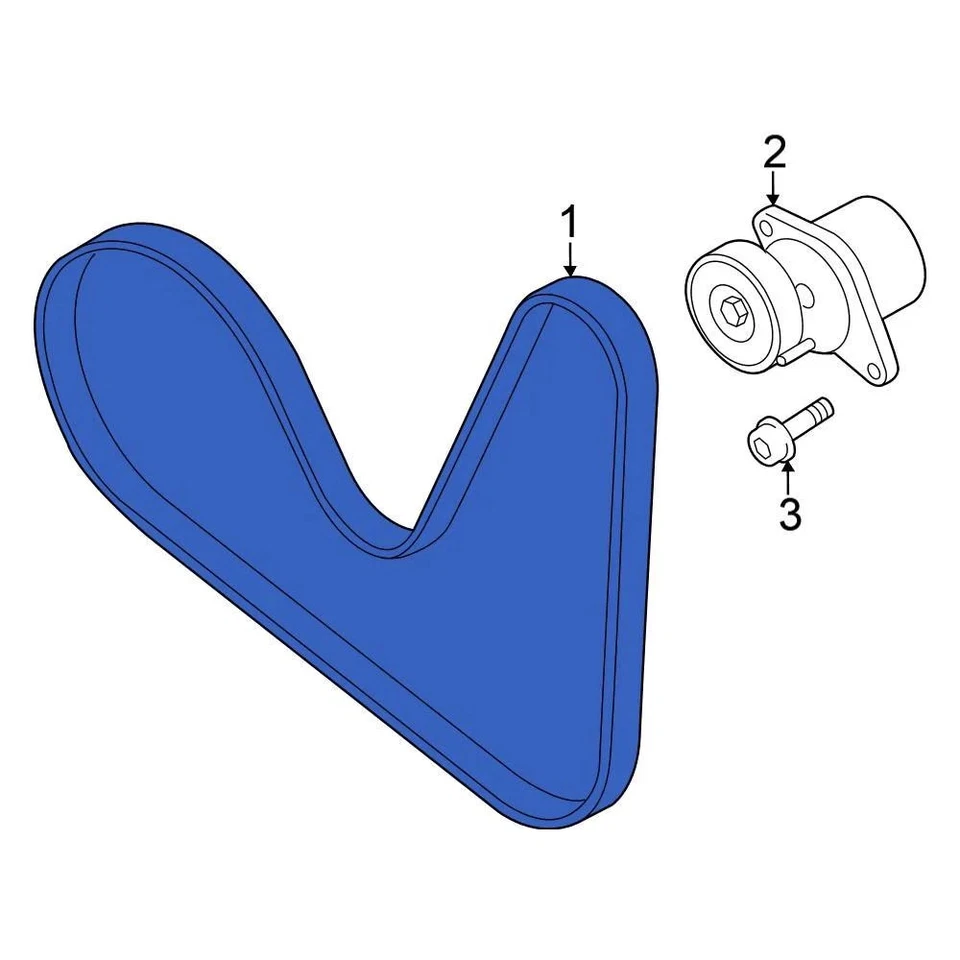 For Volkswagen GTI 2015-2021 Volkswagen 06L903137A Serpentine Belt - Изображение 4 из 4