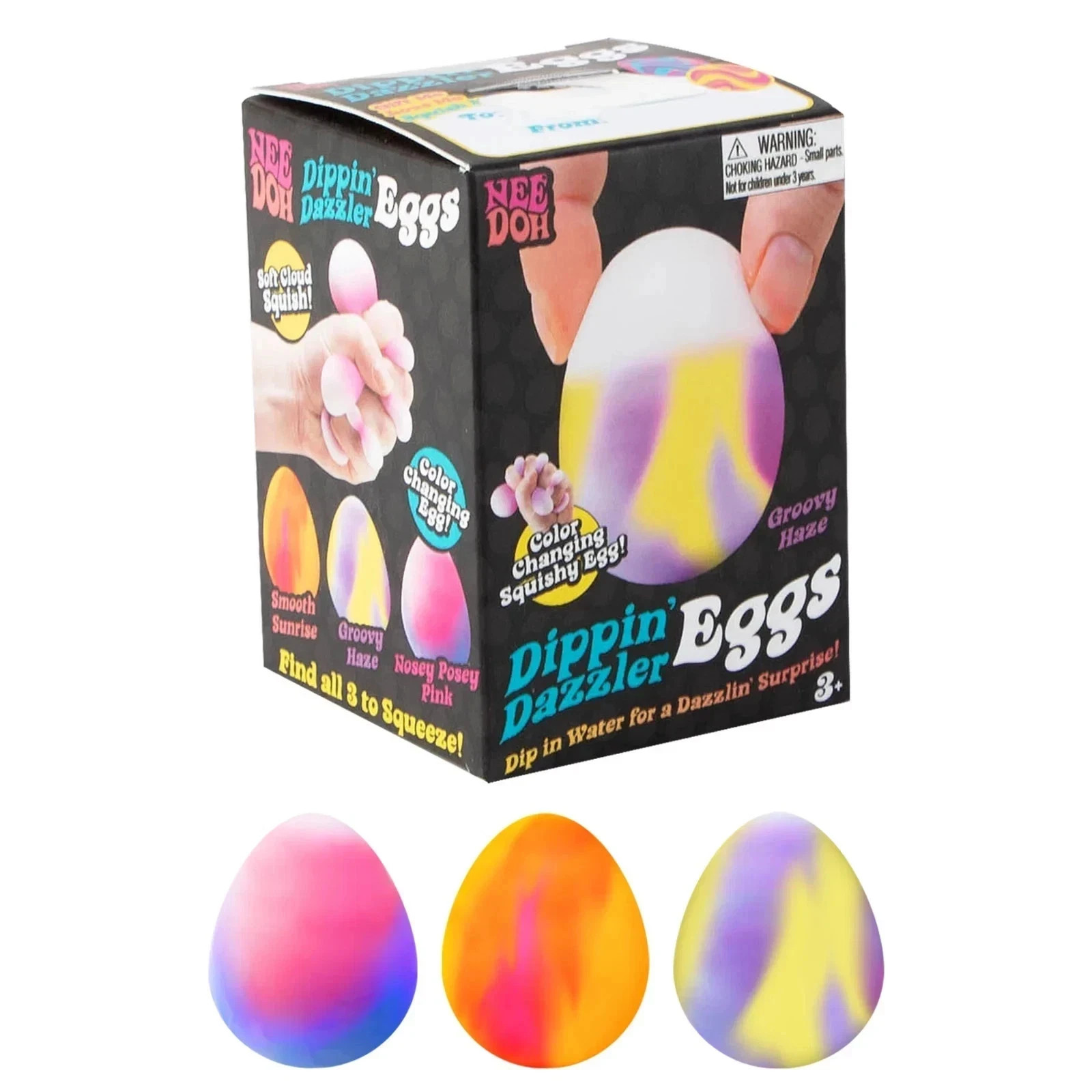NeeDoh Dippin’ Dazzler Eggs Color Changing Egg NEW