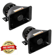 2x 200w 12v Car Siren Speaker 125-135db For Police Fire Truck Ambulance