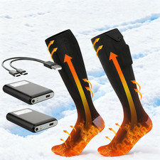 Rechargeable 9000mAh Battery Electric Heated Socks Foot Winter Warm Hunting Sock