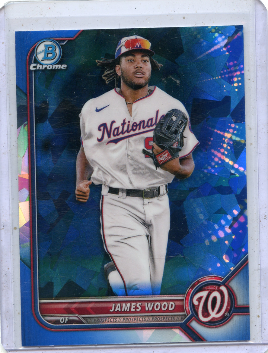 2022 BOWMAN CHROME #BDC-171 JAMES WOOD "SAPPHIRE EDITION" RC (NATIONALS), 040926
