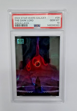 2024 STAR WARS GALAXY ⚫ THE DARK LORD #28 ⚫ AQUA LAVA 💎 PSA GEM MINT 10 💎 