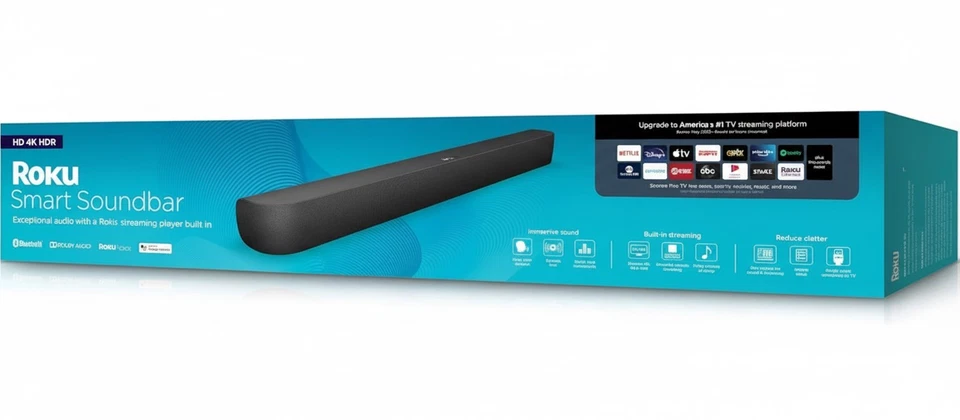 Roku Smart Soundbar 4K HD HDR Streaming Media Player Premium Audio - Bild 2 von 4