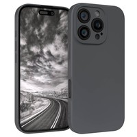 HandyhüLle FüR Apple Iphone 16 Pro Silikon Back Cover Schutz Handy Case Grau